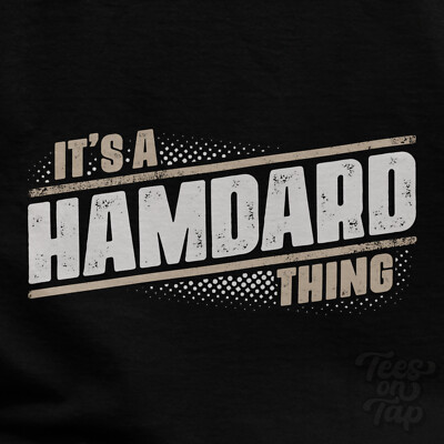 IT'S A HAMDARD THING T-SHIRT Name Nachname lustig Familie Geschenkidee