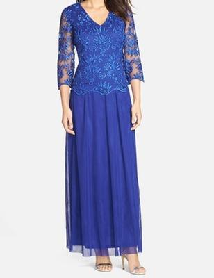 green emerald velvet dress Alex Evenings AE8134271 Long Mother of the Bride Dress main image 0