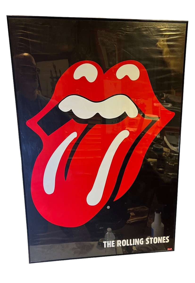 2010 FRAMED IN PLEXI BRAVADO THE ROLLING STONES TONGUE POSTER 36 X