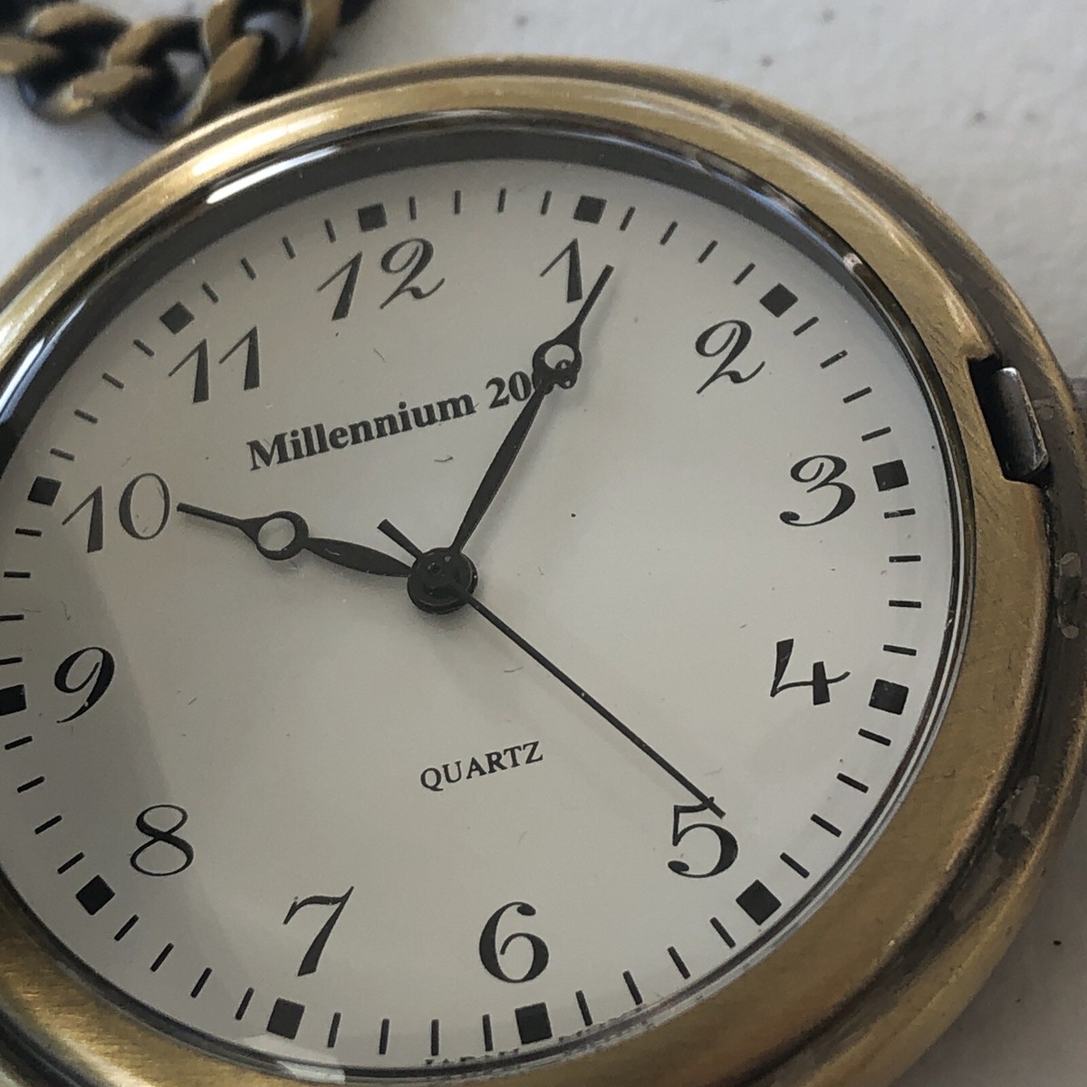 The New Millennium 2000 Pocket Watch Bronze Toned 