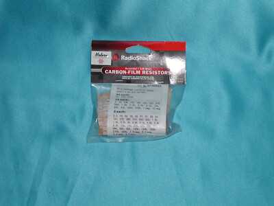 Radio Shack 500pk Carbon Film 2710003 assorted 1/8 watt Resistors ''Factory New'' 
