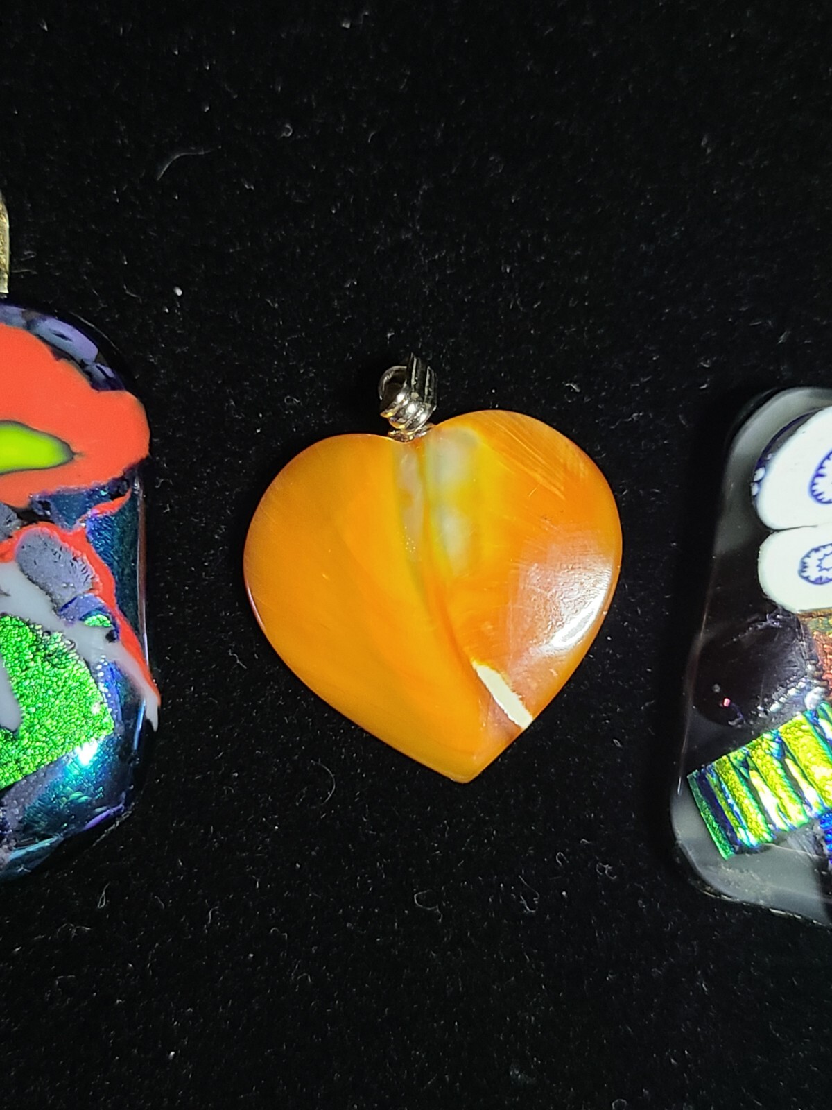 Dichroic Patchwork Handcrafted Glass Pendants And… - image 3