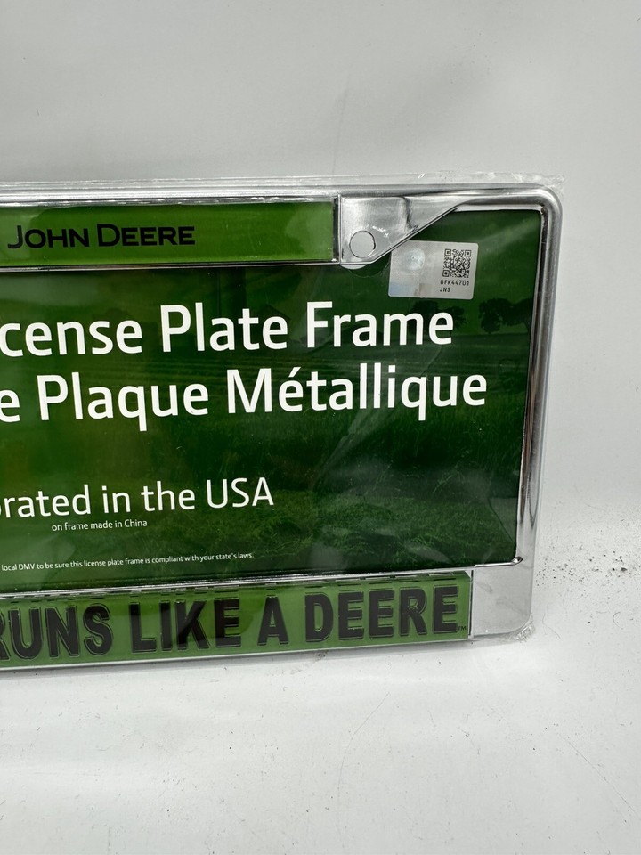 Porte-clés Rectangle John Deere Officiel - Marque Agricole, Léger, Idéal Pour Les Fans