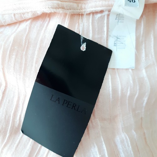 Pantaloni Lunghi La Perla Miscela Seta 46 10 Nuove Etichette Blush Rosa - Foto 3 di 12