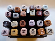 OfficeTree 24 Twin Marker Natur Hautfarben Marker Stifte