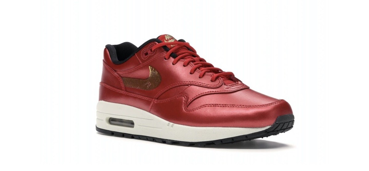 air max 1 red and gold