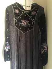 Zara Embroidered midi dress