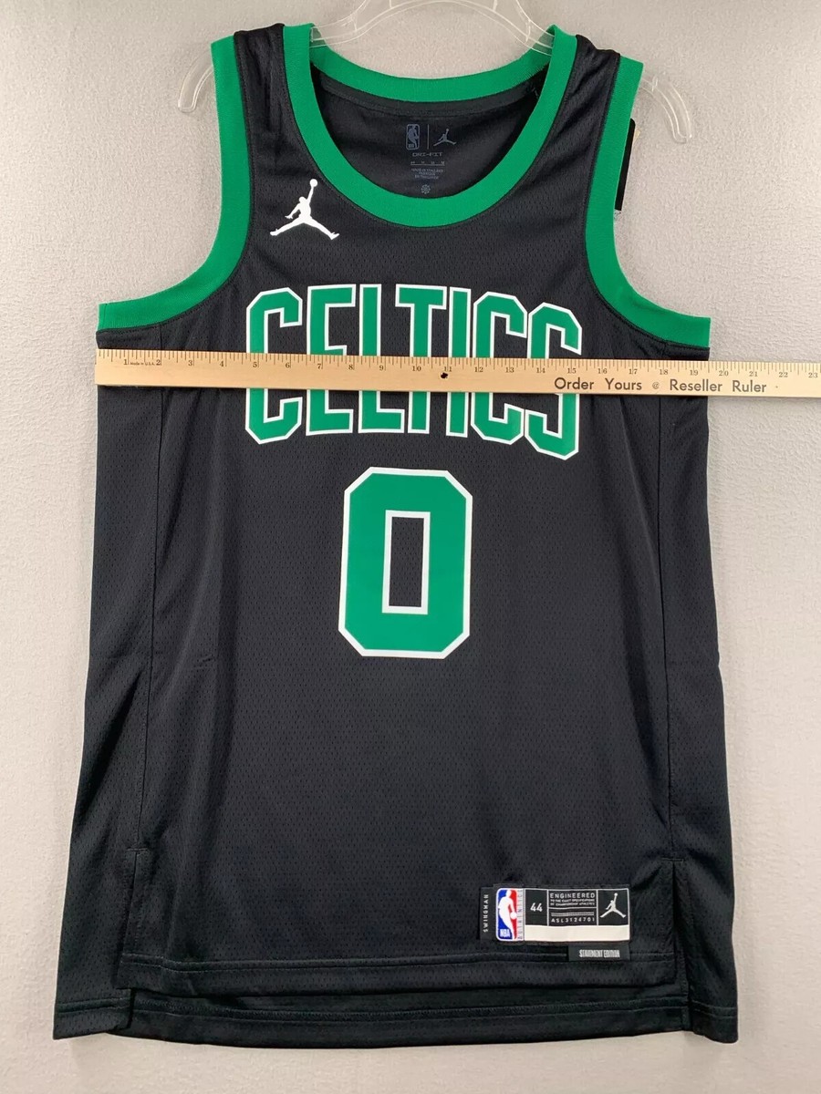 Jordan Celtics Tatum ジャージ Lサイズ Black Jordan NBA Boston Celtics Tatum #0 Swingman Jersey