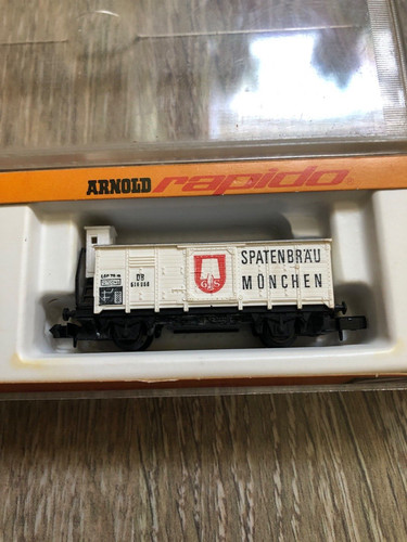 ARNOLD Spur N 0427 Bierwagen mit Bremserhaus Spatenbräu München in OVP | Condition: Neu