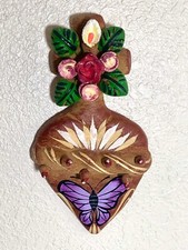 Beautiful Wall Clay Cross/Heart