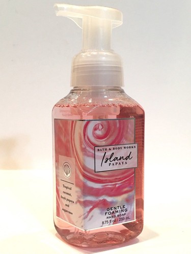 Lot 2 Bath Body Works Island Papaya Gentle Foaming Hand Soap Wash 875 Fl Oz