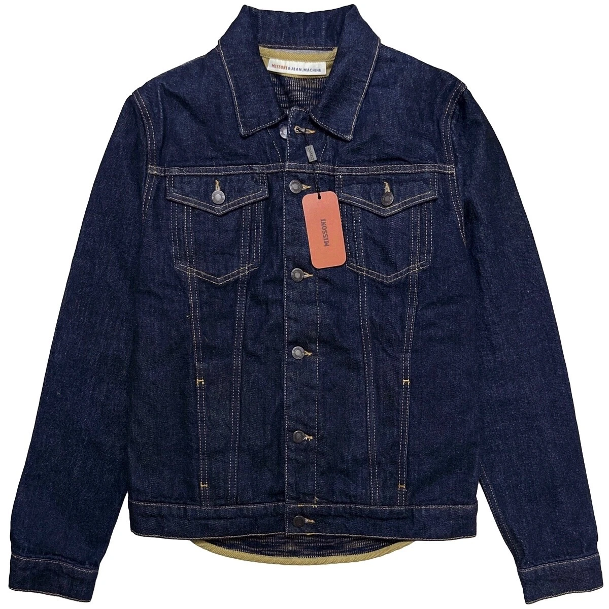 Missoni x Jean Machine One-Wash Denim Trucker Jacket Detachable