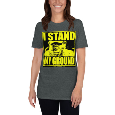 Stand Your Ground with ''I Stand My Ground'' - Yellow Short-Sleeve Unisex T-Shirt