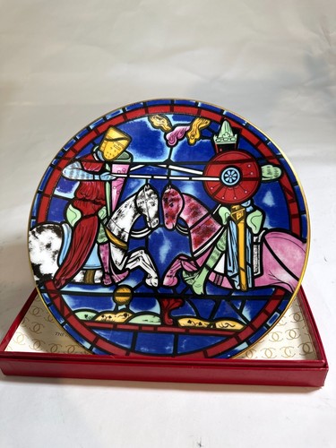 1972 Cartier "Chartres" 10 Zoll Kathedrale Platte Erstausgabe, Limoges Frankreich