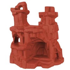 TimMee Processed Plastic Battle Mountain Tim Mee Army Men MARS RED Cave Display