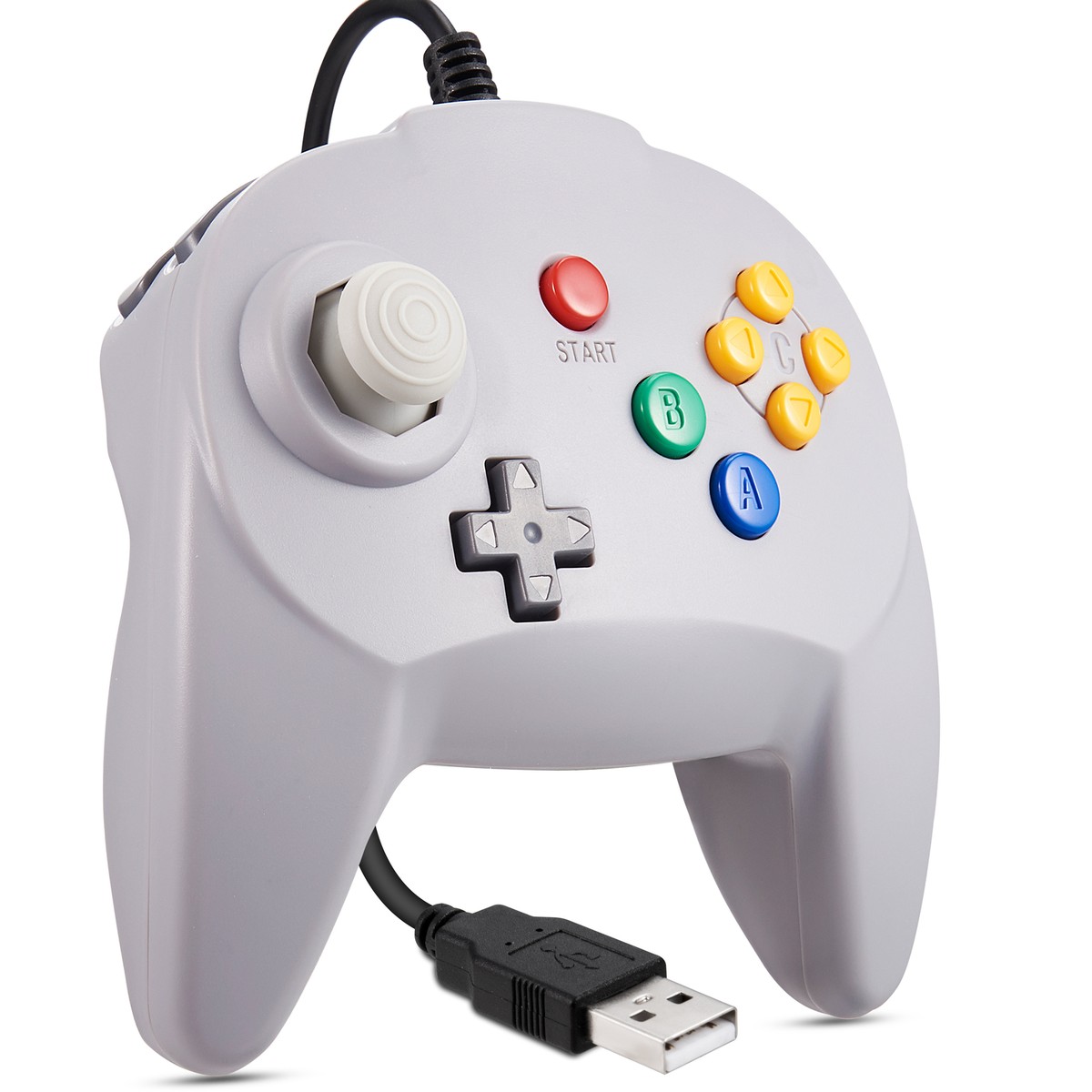 Classic N64 USB Wired Gamepad 64 Bit Game Controller for PC
