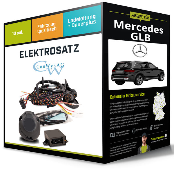 Elektrosatz 13-Pol Spezifisch für Mercedes GLB 07.2019-Jetzt NEU Conwys-image