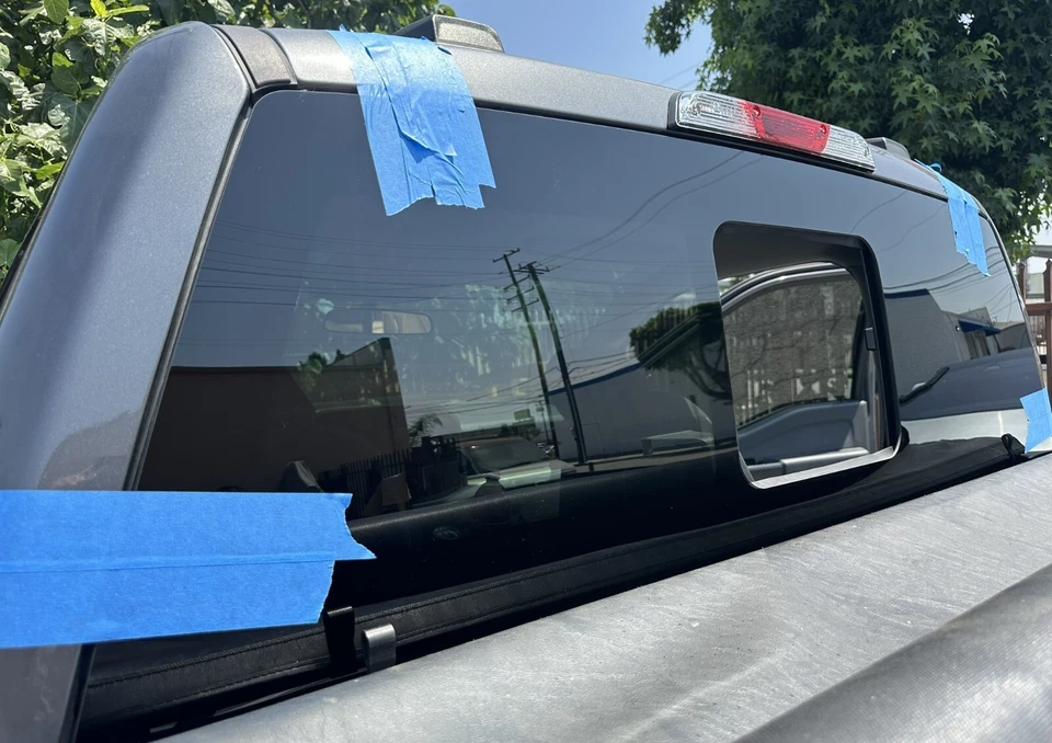 Fit 2017-2025 Nissan Titan 2 & 4 Door Power Slider Back Glass Window+Heat+2Glues Foto 4 de 4