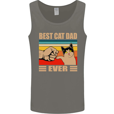 Lustiges Herren-Tanktop Bester Katzenpapa aller Zeiten Vatertag