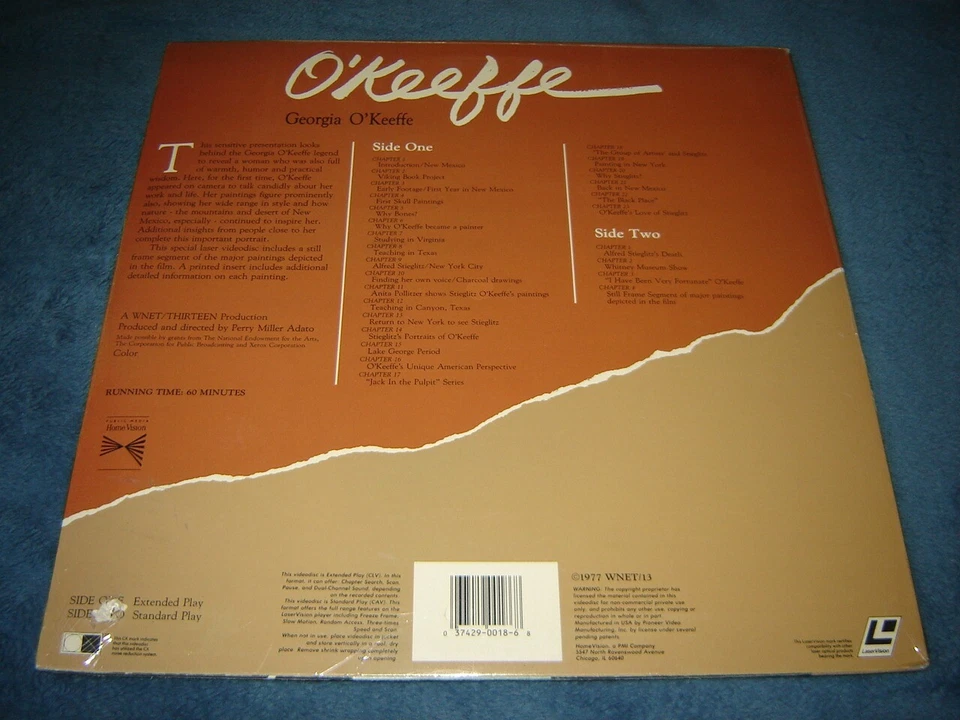 Georgia O'Keefe - Women in Art Laser Disc SEALED WNET Thirteen - Image 2 of 2