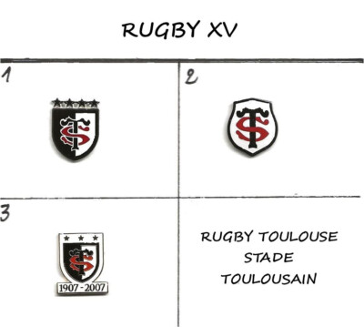 3 Pin's RUGBY TOP 14