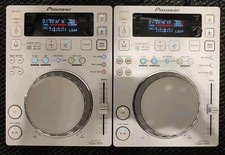 2 X PIONEER CDJ 350 PEARL WHITE, SERVICED Mp3 USB WAV ACC PC controller Dj Decks
