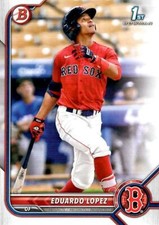 Eduardo Lopez 2022 Bowman #BP-134 Prospects Boston Red Sox