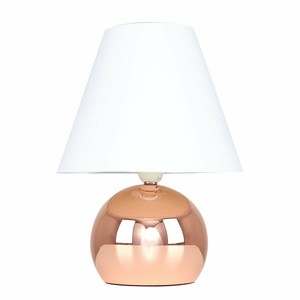 rose gold and white lamp