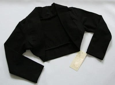 Bolero Mädchenjacke Mädchen Bolerojacke Fest Jacke schwarz NEU