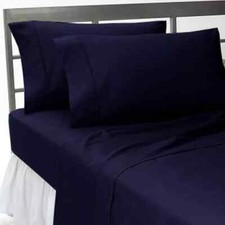 600 TC Luxury USA NEW Bedding Collection All Size Egyptian Cotton Blue Solid