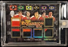 2018-19 LEAF ULTIMATE HOCKEY- THE EXPANSION SIX - CLARKE, PLANTE, BARBER, + #1/1