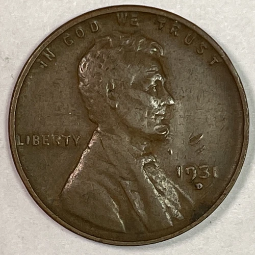 1931-D Lincoln Wheat Cent Extremely Fine XF Coin #18107