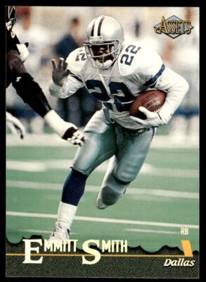 1996 Classic Assets 41 Emmitt Smith Dallas Cowboys Football Card