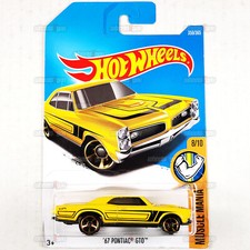 2017 Hot Wheels 67 PONTIAC GTO #359 yellow - Muscle Mania 8/10 - HW 1:64 DVC43