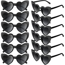 12 Pairs Valentine's Day Heart Sunglasses Bulk Bachelorette Sunglasses Shaped