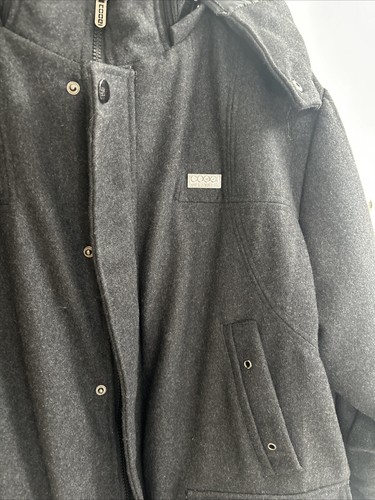 COOGI AUSTRALIA WOOL POLYESTER BLEND GRAY PUFFER JACKET MENS 2XL W HOOD - Picture 7 of 22