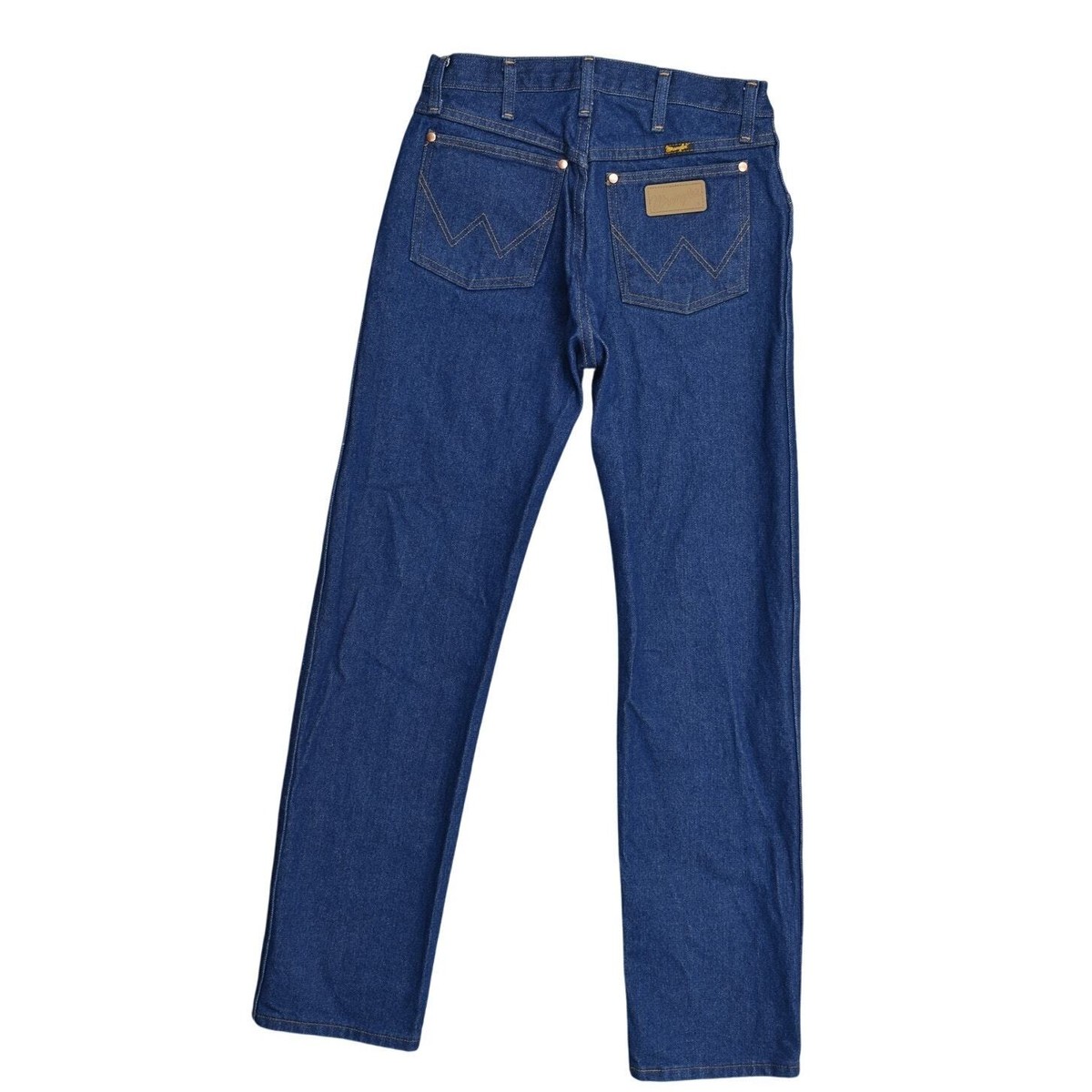 Wrangler Men's Straight Jeans Blue Cotton 30x33 A001 Western Cowboy