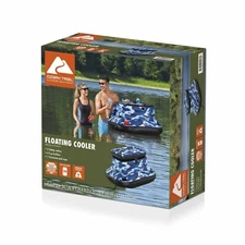 Ozark Trail Camouflage Floating Cooler With Built-In Cupholders & Rope For Outdo