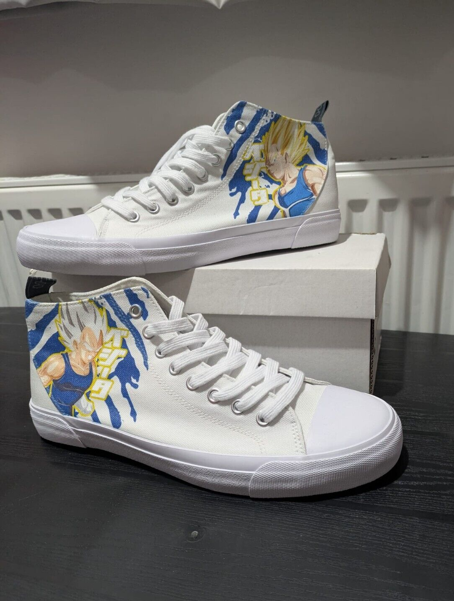 Akedo x Dragon Ball Z Vegeta White High Top Trainers Shoes ✓Rare