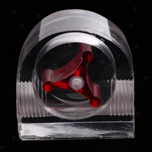 Wasserkühlungs-Durchflussmesser Acryl g1 / 4 Gewinde Durchflussanzeiger 2Wege