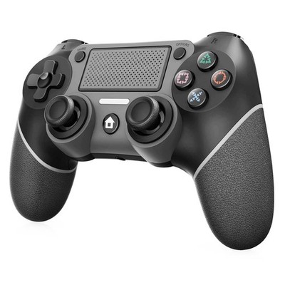 Wireless Controller for PS4/Pro/Slim, Dual Vibration, 6 Axis Motion - Black