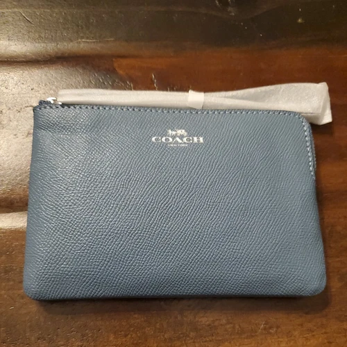 Nuovo con etichette! Coach Indigo Wrislet con zip angolare!