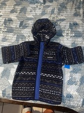 Columbia Youth Fleece Full Zip Sweater Blue, Size Small 8 