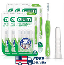 GUM Proxabrush Go-Betweens - Tight - Interdental Brushes 10ct Pack of 6 