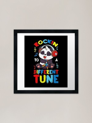 Rocking To A Different Tune Shirt F gerahmtes Wandbild Poster Leinwanddruck Bild