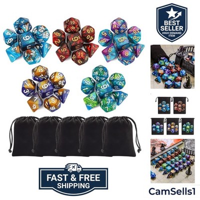 Polyhedral Dice Set - DND Role Playing Dice for Dungeons and Dragons RPG Tabl...