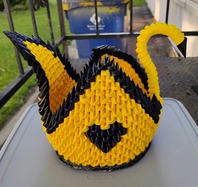 Hand-made 3D Origami Swan - A Great Gift!