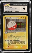 CGC 9 MINT Electrode 5/101 EX Hidden Legends Reverse Holo Pokemon Card