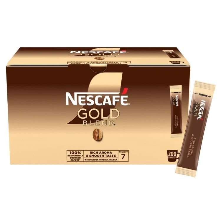 Nescafe Gold Blend Instant Coffee Granules  200 Sachets