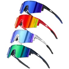 4-Pack Kids Polarized Sunglasses Youth Boys Girls Baseball Soft